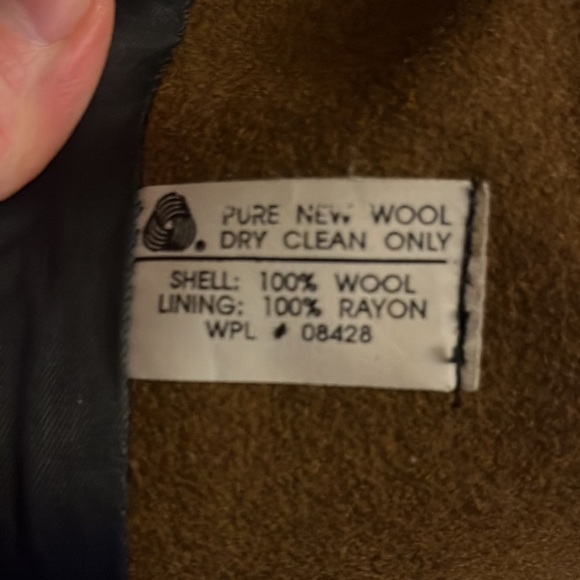 Womens Adolfo Classics 100% Wool Brown Trench Coat Size 10 Hardly worn Like New. - Picture 3 of 11